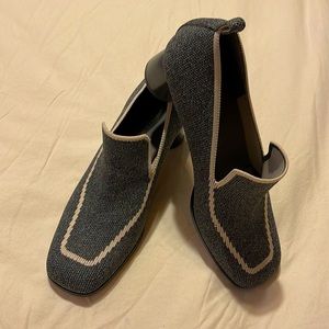 NWOT Vivaia Quinn Square Toe Chunky Heel Pumps